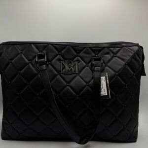 Badgley Mischka Quilted Tote Bag